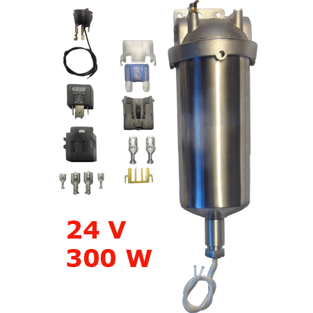 Bild Kit INOX10 Beheizter Feinfilter 24V/300W Diesel/Biodiesel/Pöl | Greenbull Motors GmbH